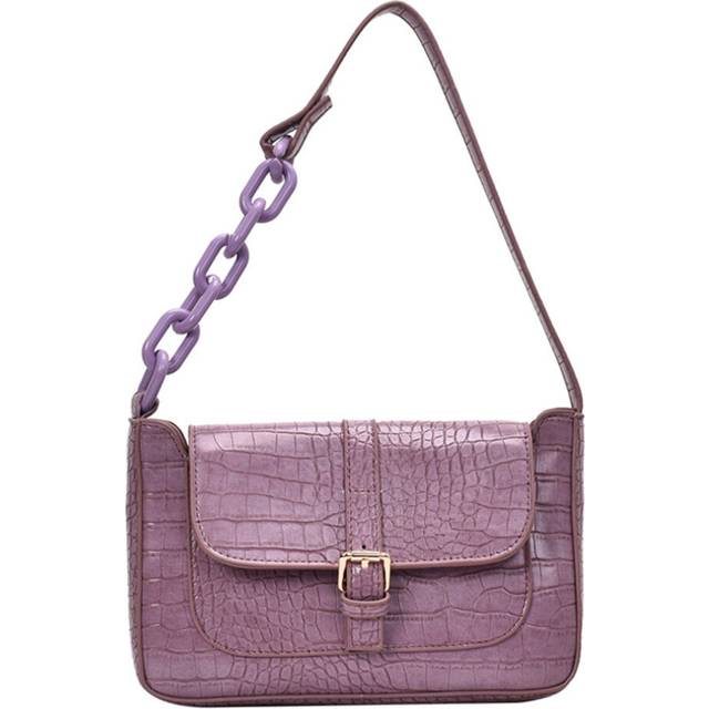 Small PU Leather Crocodile Pattern Shoulder Bags For Women  Elegant Handbags Female Chain Design Totes Lady Hand Bag