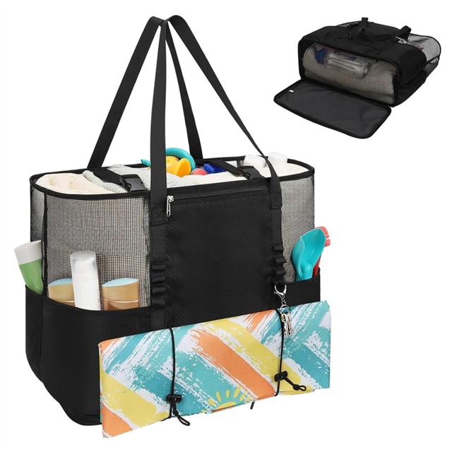 Mesh Beach Bag, Extra Large Beach Bags for Women, Beach Tote Bag