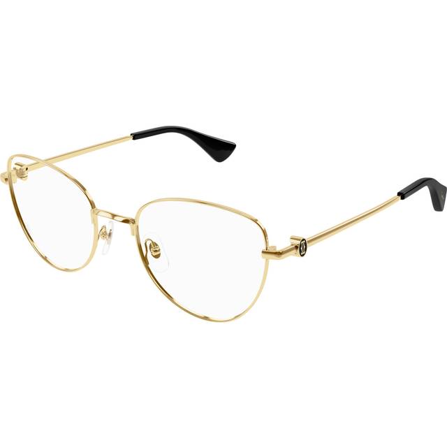 Cartier, Glasses, unisex, Yellow, 55 MM, Elegant Watch Model Ct0490O