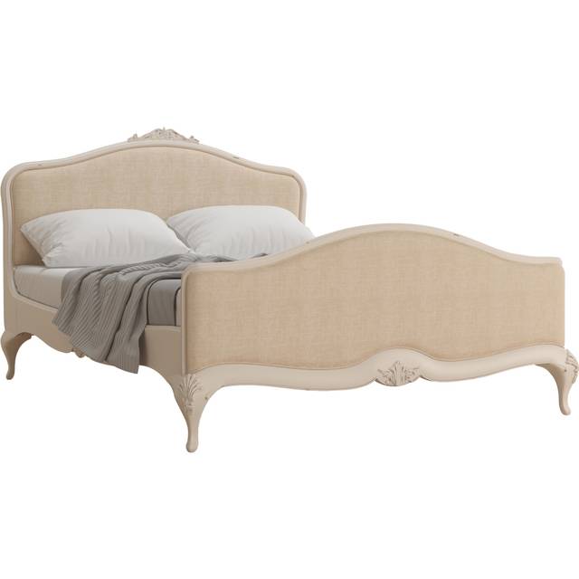 Ivory - Double - French Bed - Ivory - Fabric and Wooden - 4ft6 - Willis & Gambier - Happy Beds