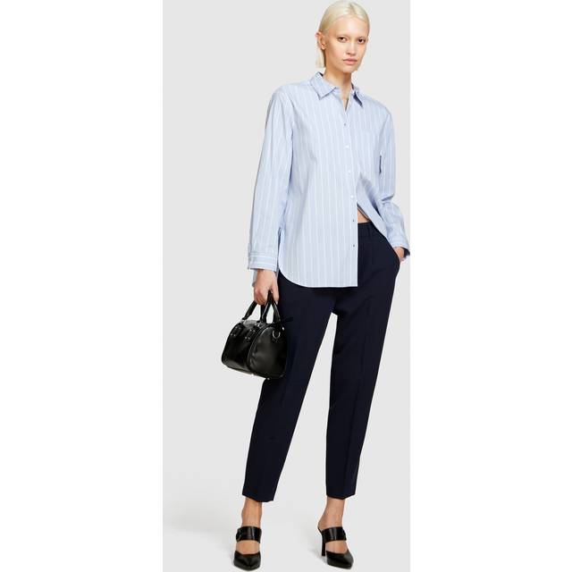 SISLEY Plain Tailored Cropped Trousers