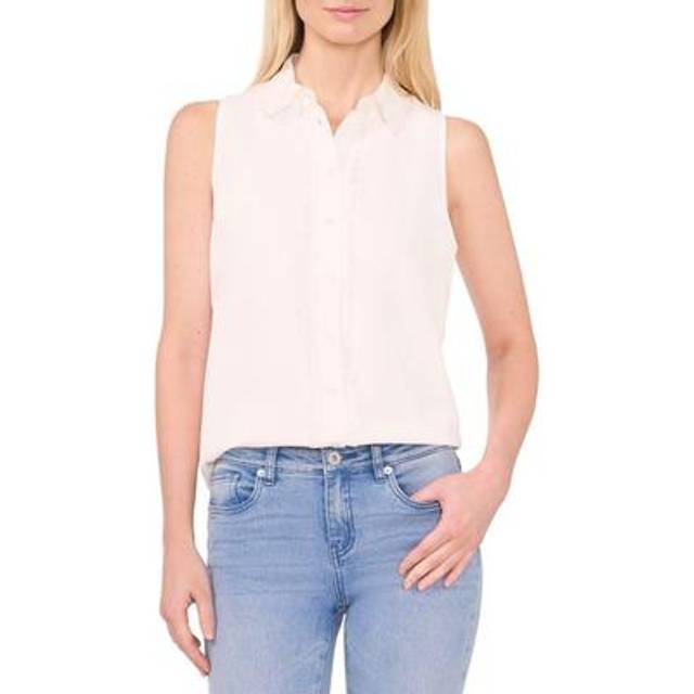 CeCe Scallop Trim Blouse