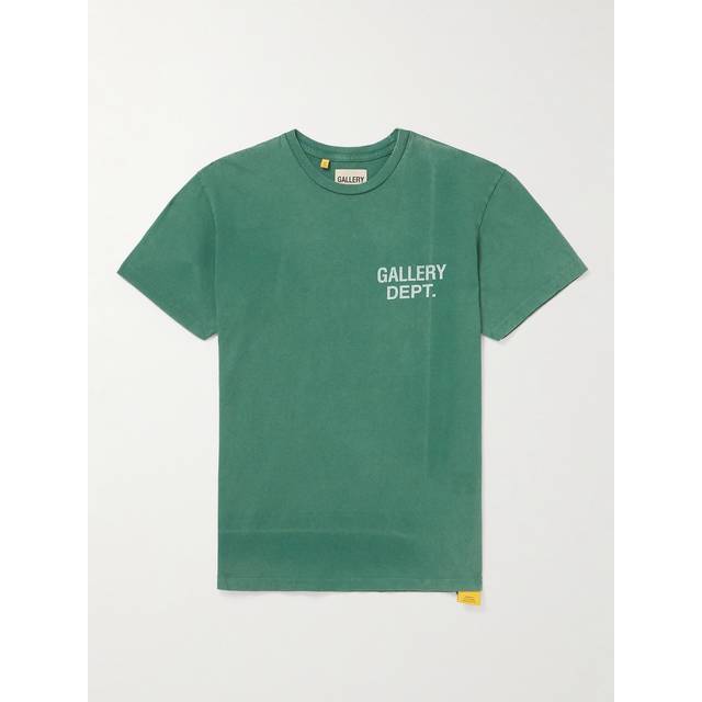 Gallery Dept. - Vintage Logo-Print Cotton-Jersey T-Shirt - Men - Green - S