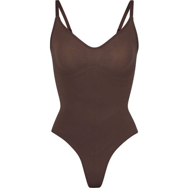 SKIMS Thong Bodysuit | Deep Neutral | XL | Seamless Sculpt - Cocoa