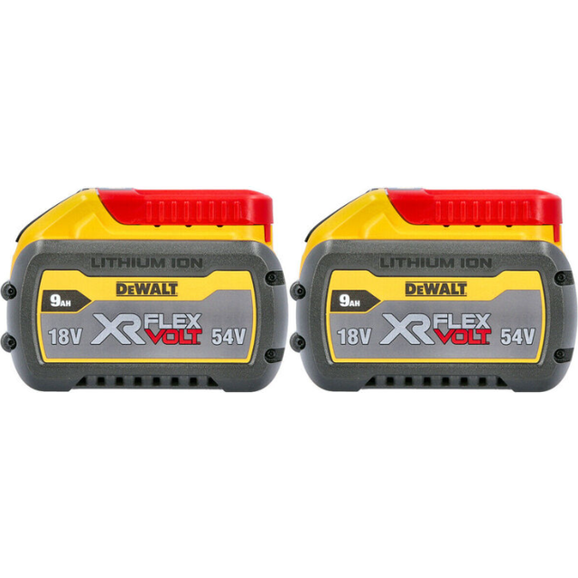 Dewalt DCB547 18v / 54v XR FLEXVOLT 9.0ah Battery DCB547-XJ Twin Pack Flex Volt