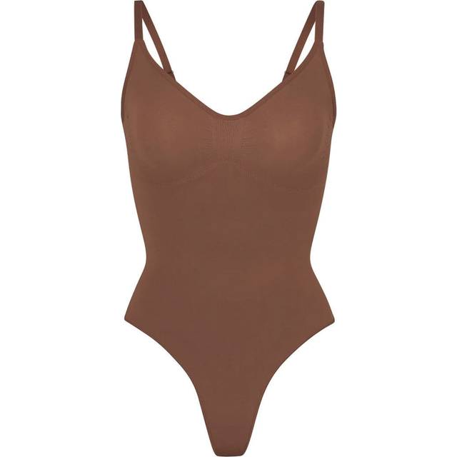 SKIMS Thong Bodysuit | Medium Neutral | Small | Seamless Sculpt - Jasper