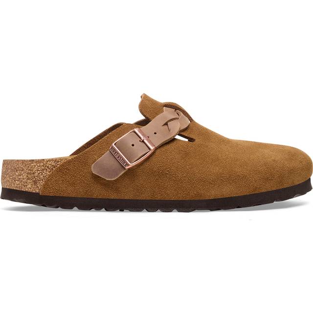 Birkenstock - Boston Braided Suede  - Skor - Mink - 35