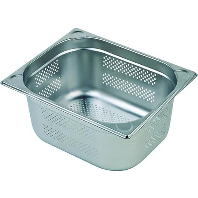 APS 81909 GN 1/1 behållare, perforerad, rostfritt stål Gastronormbehållare, mått 325 x 530 mm/höjd 150 mm