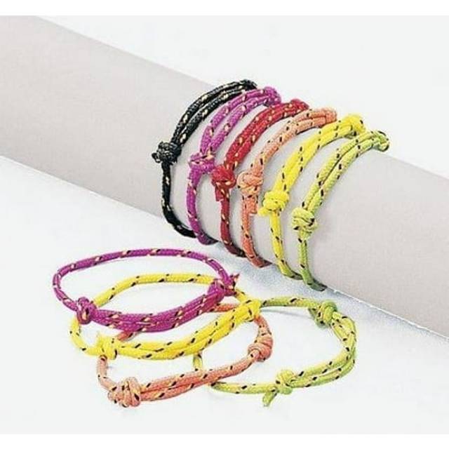 Fun Express Bulk Friendship Bracelets 72 adjustable nylon bracelets in a variety of colors Party Favors and Giveaways