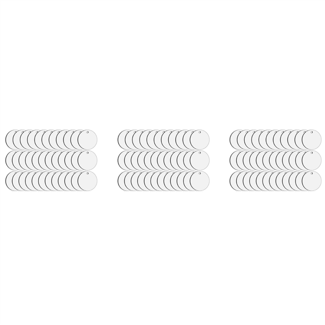 105 Pieces Sublimation Ornament Blanks, Round Blank Sublimation Ornaments Sublimation for Christmas Tree, DIY Handmade