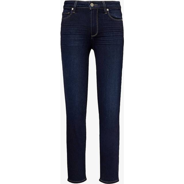 Paige Womens Mo Hoxton Tapered-leg Mid-rise Stretch Denim-blend Jeans 27 - MONA