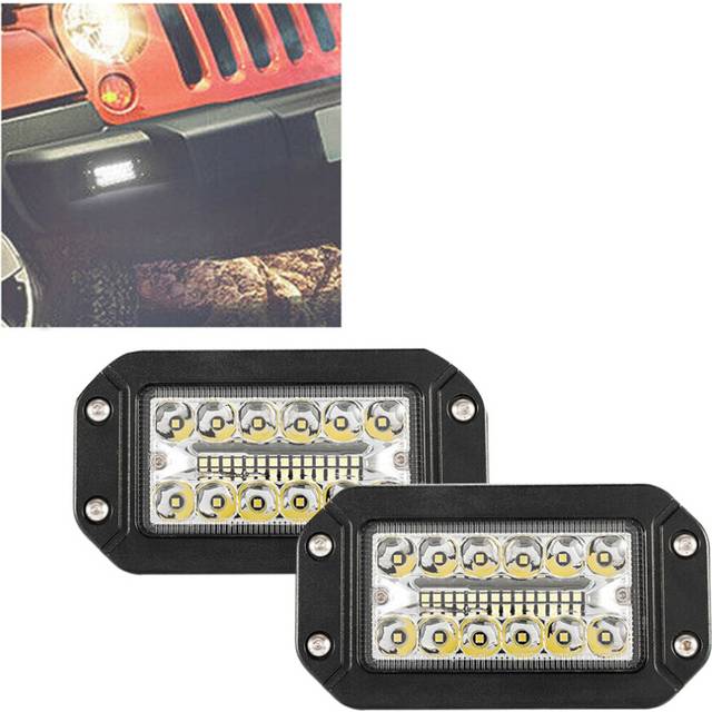 2Pcs 12V 6 Inch Light 26 LED Super Bright Spotlight Car Headlights