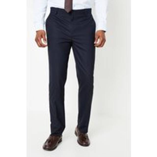 Burton Men Navy Tailored Fit Smart Trousers | Size: 36R - navy