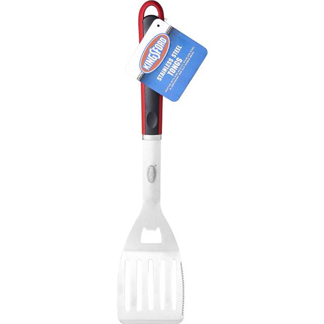 Kingsford Stainless Steel 3 Piece BBQ Tool Set  BBQ Tongs  BBQ Basting Brush  and BBQ Spatula  Rust Resistant Stainless Steel