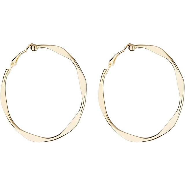 Clip On Hoop Earrings - Gold Plated Hoops - Demi
