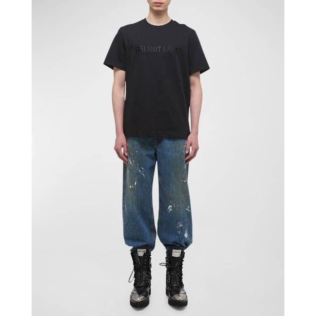Helmut Lang Logo Heavy Knit T-Shirt
