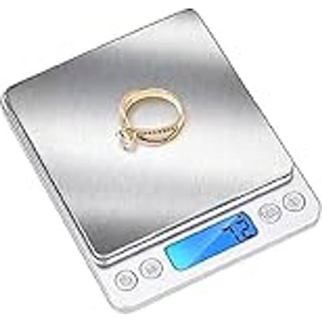 alpina Digital precisionsvåg – kaffevåg – 0,1 till 3 kg – rostfritt stål