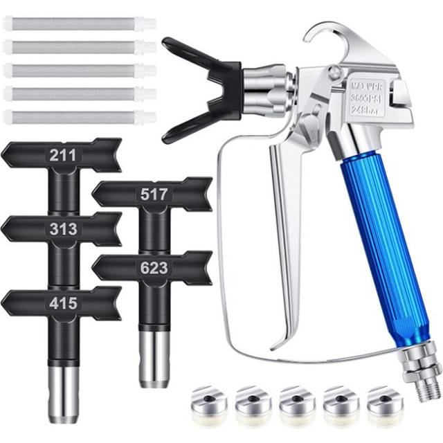 12PCS Airless Paint Sprayer Machine with Nozzle Spray Tips and 5 Airless Paint Spray Filter for Airless Spraying