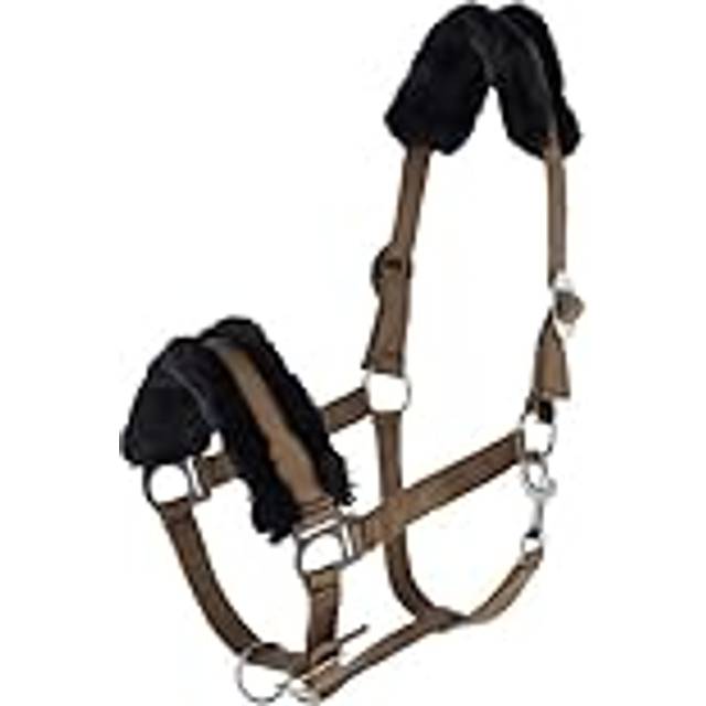 Fur halter for horse Covalliero ClassicSoft - Marron