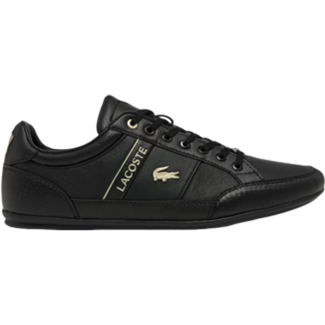 Lacoste Men's Chaymon Leather Lace-To-Toe Sneakers Black - Size: 10 D-Width