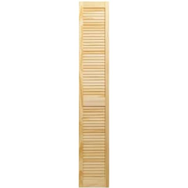 Wickes Pine Closed Internal Louvre Door - 1829 x 305mm - Natural