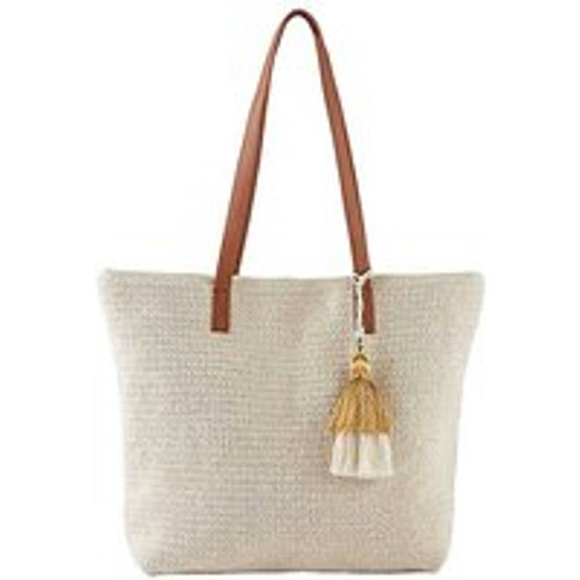bonprix Macrame Tote Bag - Cream