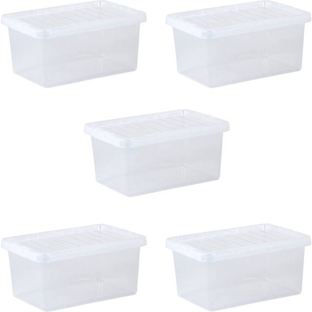 Wham Storage Box & Lid 11 Litre - Clear