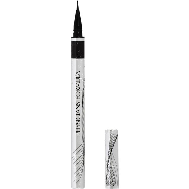 Eye Booster Super Slim Liquid Eyeliner, Black Waterproof Eyeliner with a Lash-Boosting Complex for Stronger Lashes, Natural Finish, for Sensitive Skin