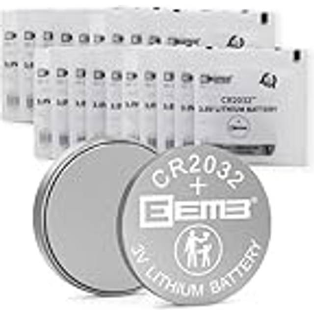 20PCS EEMB CR2032 Li-MnO2 Non-Rechargeable Lithium Battery 3V Button Coin Cell Battery Trusted Quality 210mAh UL Certified Single Use Battery DO NOT