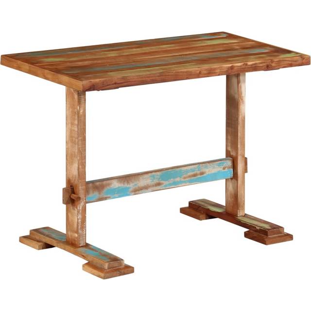 Matbord 110x55x78 cm massivt återvunnet trä