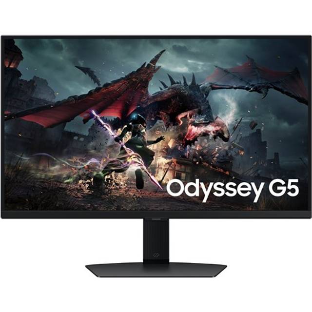 Samsung Odyssey G50D QHD Gaming Monitor, 27 Zoll, Bildschirm mit Fast IPS-Panel, 2.560 x 1.440 Pixel, AMD FreeSync, Bildwiederholrate 180 Hz, Reaktionszeit 1 ms (G/G)