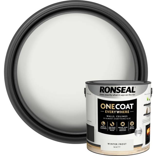(Winter Frost) Ronseal One Coat Everywhere Matt Paint 2.5L