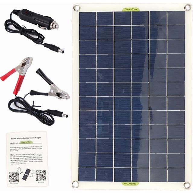 50W solar panel usb output solar cells poly solar panel for 12v/24v battery power charger.