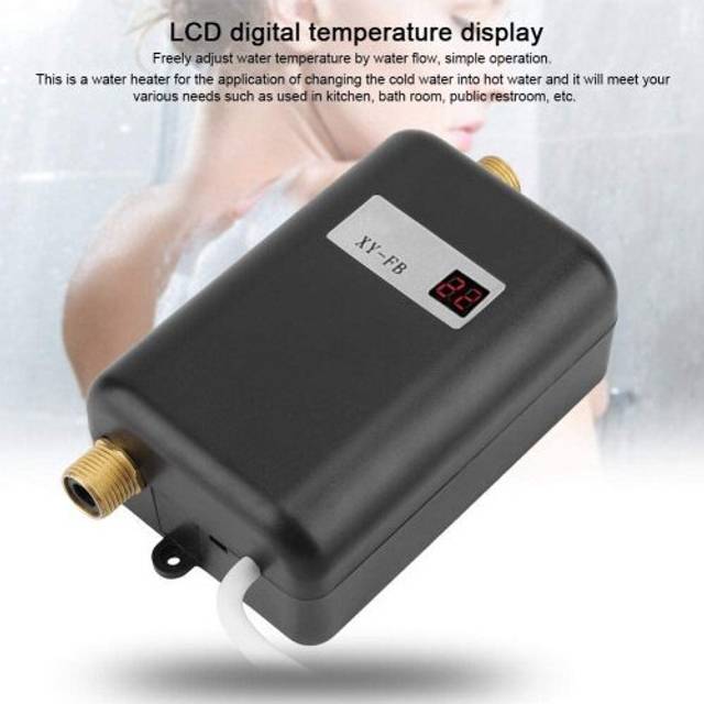 3000W Electric Tankless Water Heater Instant Hot Under Sink Kitchen