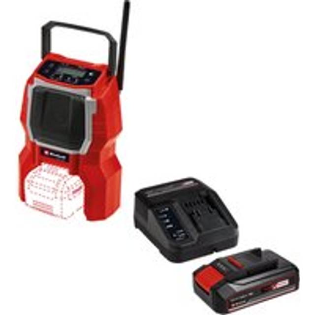 Einhell TE-RA 18 Li BT 18v Cordless Radio and Bluetooth Speaker 1 x 2.5ah Li-ion Battery Charger No Case