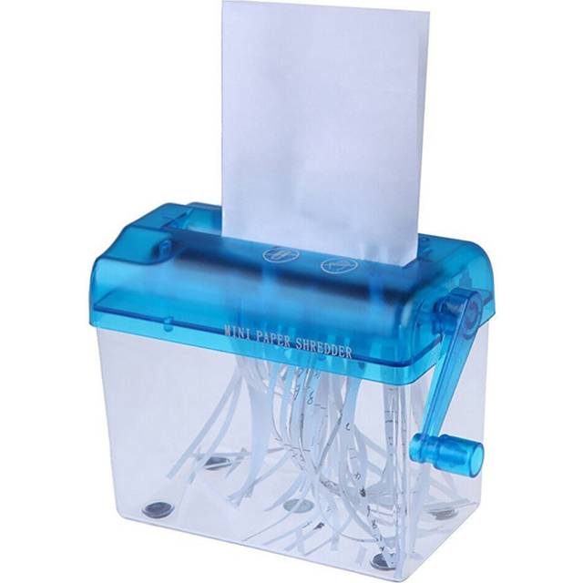 A6 Paper Portable Mini Shredder Manual Paper Documents Cutting Tool for Home Office Manual Shredder
