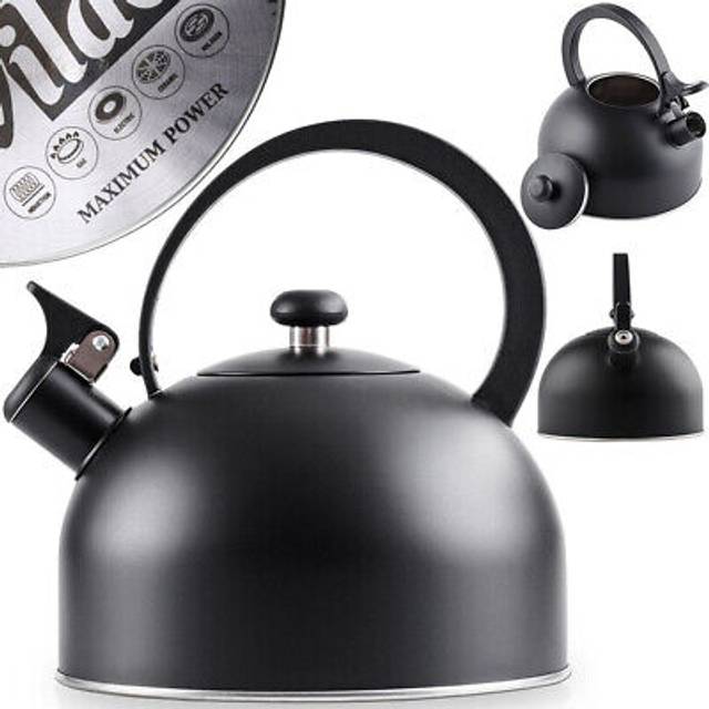 Stainless Steel Kettle with Folding Whistle