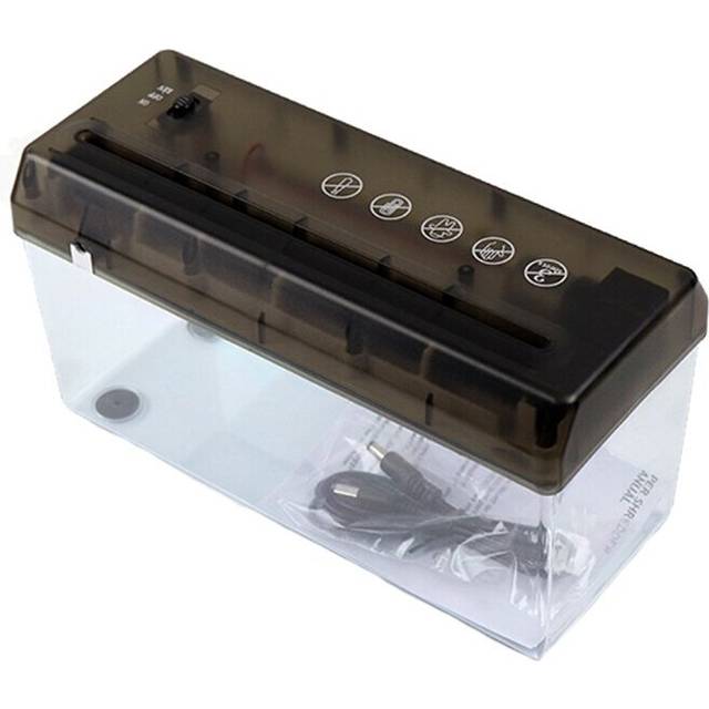 Mini Usb Paper Shredder Desktop Non-slip Rubber Base Electric Small A4 Paper Automatic Paper Shredder Office Gifts