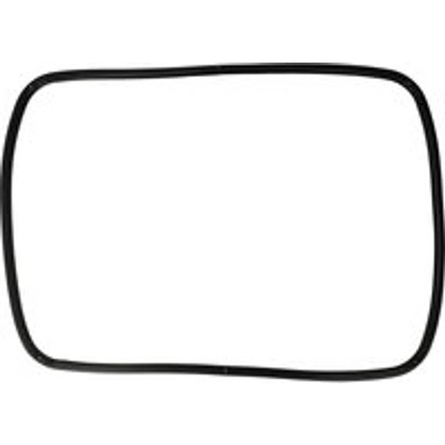 Door Seal compatible with Siemens HE25080, HE25121, HE25141, HE25050, HE25051, HE25060, HE25061 - 42 x 32 x 1 cm, Angled Corner Hooks, Black - Vhbw