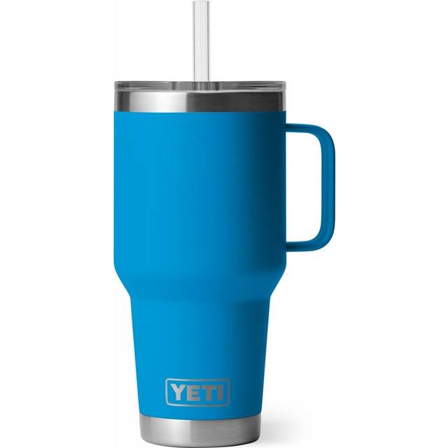 Yeti Rambler 35 Oz Straw Mug - Big Wave Blue