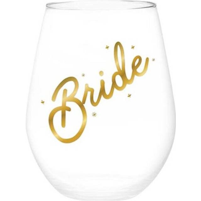 Creative Brands 10-04859-378 30 oz Jumbo Stemless Wine Glass - Bride