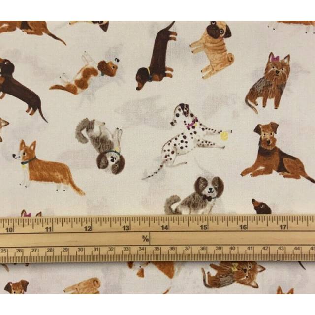 Fat Quarter Spooky Hollow Witch Spooky Halloween Icons Orange 100% Cotton Quilting Fabric