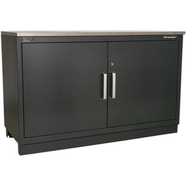 1550mm Heavy Duty Modular Floor Cabinet - Two Door - Steel - Adjustable Shelf