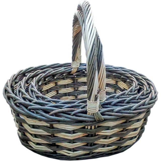 Set of 3 Burlington Wicker Shopping Basket