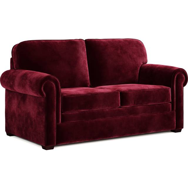 Jay-Be Heritage Sofa Bed With E-pocket™ Mattress - Two Seater - Luxe Velvet Shiraz, Red