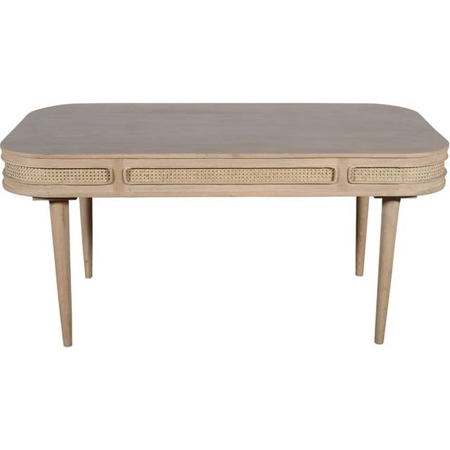 Brooklyn Valencia 8 Seater Cane and Mango Wood Dining Table - Brown