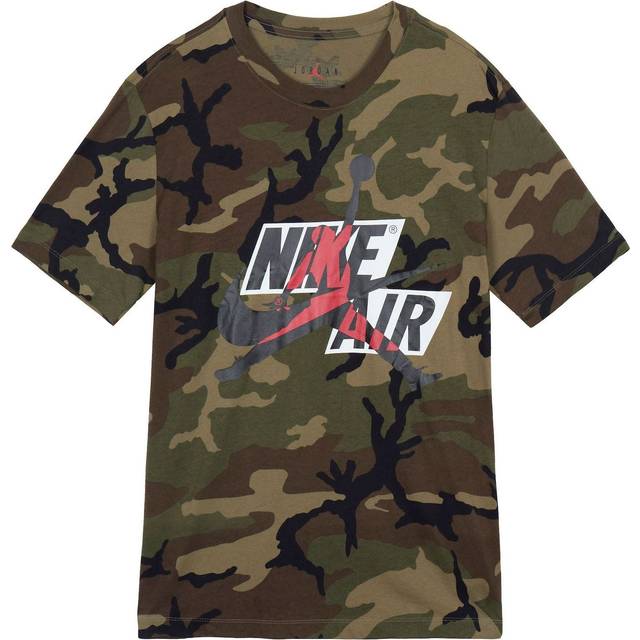 Jordan Jumpman Classics Camo Short Sleeve T-Shirt Men Tops Olive-Green CU2074-222 M