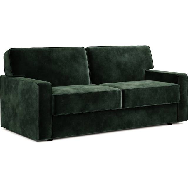 Jay-Be® Linea Sofa Bed with e-Sprung™ Mattress - Three seater-Luxe Velvet Bottle Green