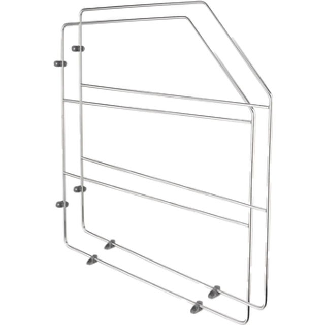 "Rev-A-Shelf 18"""""""" Baking Sheet Shelf Organizer for Wall and Base Kitchen Cabinets  Divider Pan Rack Storage Wires for Cupboards  Chrome  597-12CR-2-1"