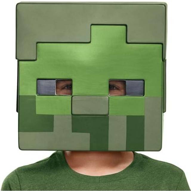 Minecraft Zombie Costume Mask for Kids | Minecraft Accessories - Green (One-Size)